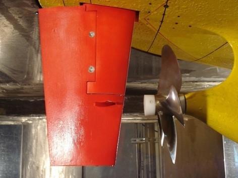 2009_1700TEU船模不同螺槳進行實驗